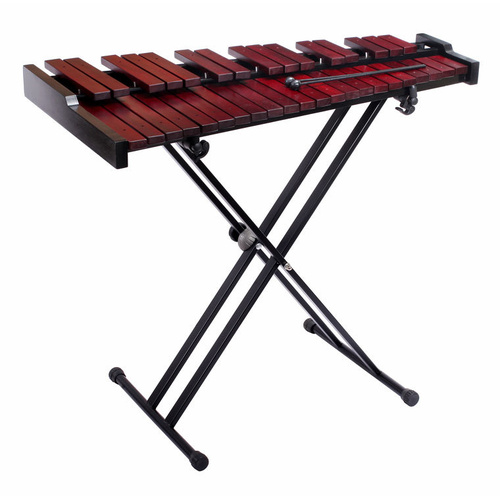 Opus Percussion 37-Note Rosewood Bar Xylophone with Mallets, Stand and Bag, 3 Octave Range C3-C8
