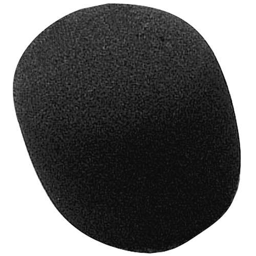 On Stage Black Foam Microphone Windscreen Pk-1 - Fits Standard Mics, Reduces Wind & Popping Noises, Extends Mic Lifespan