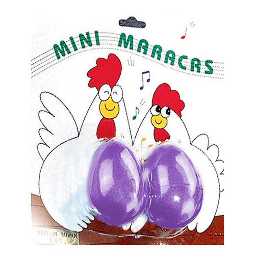 Opus Percussion Chicken Egg Mini Maracas in Asst Colours (1-Pair)