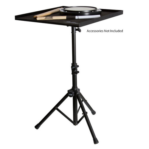 On Stage DPT5500B Percussion Table with Adjustable Height and Angle, Black Finish