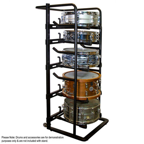On Stage DRS9000 Snare Drum Storage and Display Rack for Up to 5 Drums