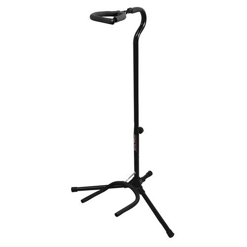 On Stage Flip It Single Guitar Stand with Adjustable Height and Velveteen Rubber Padding