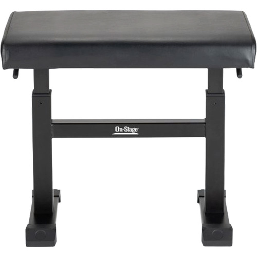 On Stage KB5503B Height-Adjustable Keyboard Bench, Black, 17.5"-23.5" Height, 3" Cushion, 330 lbs Capacity