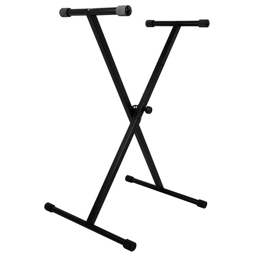 On Stage Classic Single X-Braced Keyboard Stand with Adjustable Height and 90 lbs Weight Capacity