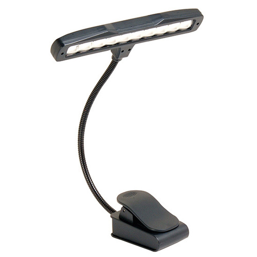 On Stage Clip-On LED Light with 10 High Intensity Lights and Flexible Gooseneck