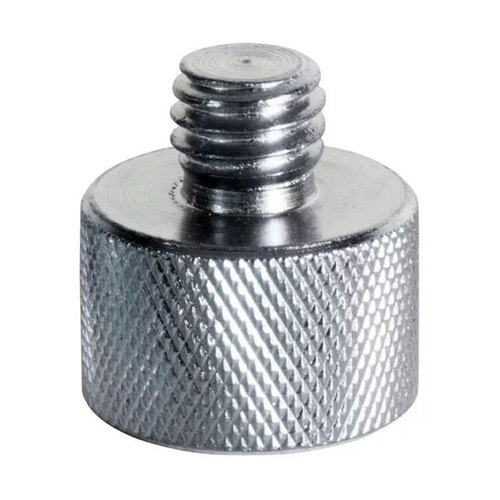 On Stage MA-100 Mic Screw Adapter Chrome 3/8" Male to 5/8" Female Thread Adapter