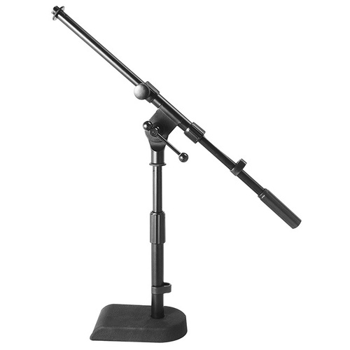 On Stage Low Profile Boom Microphone Stand with Weighted Base