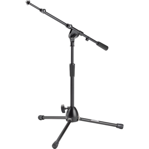 On Stage Heavy-Duty Kick Drum Mic Stand with Tripod Base and Telescoping Boom Arm