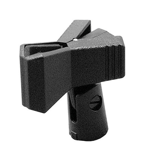 On Stage Plastic Mic Clip with Adaptor for Dynamic Mics - Clothespin Style