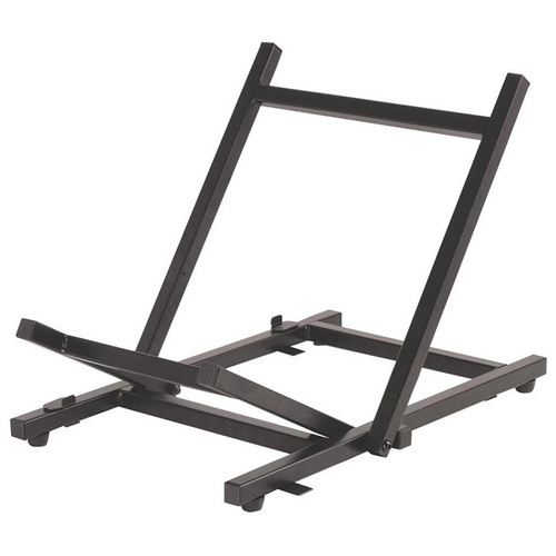 On Stage OSRS4000 Folding Tiltback Amp Stand for Small Amps, 100 lbs Capacity, Black Powder Coat Finish
