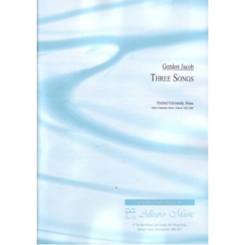 Songs 3 For Soprano And Clarinet (Archive) (Softcover Book)