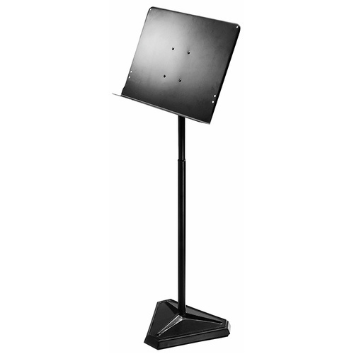 On Stage Orchestral Sheet Music Stand with Adjustable Height and Weighted Hex Base