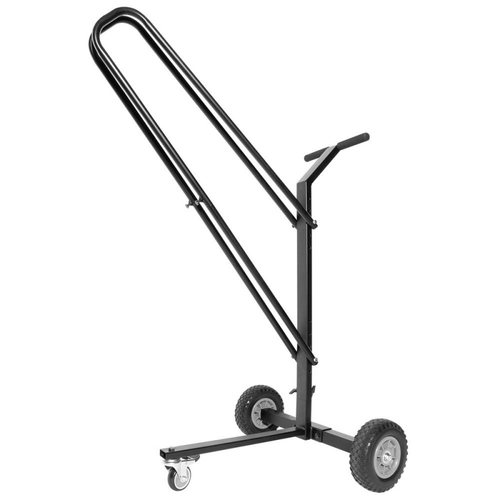 On Stage SMC5000 Music Stand Cart for 8-10 Stands, 80 lb Capacity, Compact Footprint 24.5" x 21.75", Non-Slip Wheels