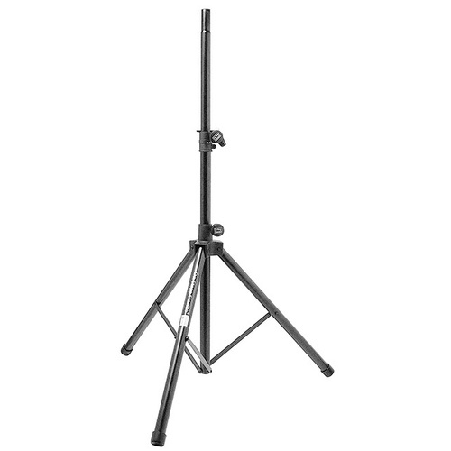 On Stage Aluminium Speaker Stand with Reversible Shaft, Height 44"-80", 120 lbs Capacity, Black Finish