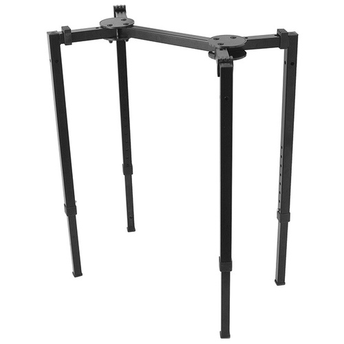 On Stage Heavy Duty Adjustable T-Stand for Keyboards, Mixers and Speakers, 300 lbs Capacity, Black Powder Coat Finish