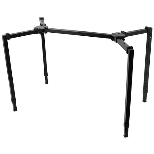 On Stage Heavy Duty Adjustable T-Stand for Keyboards, Mixers, Racks, DJ Coffins, and Speakers, 250 lbs Capacity, Black