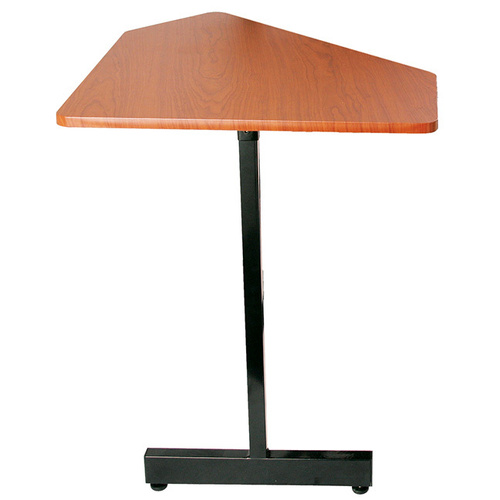 On Stage WSC7500RB Workstation Corner Accessory Table - Rosewood/Black Steel Frame