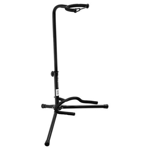 On Stage Classic Single Guitar Stand with Adjustable Height and Velveteen Rubber Padding