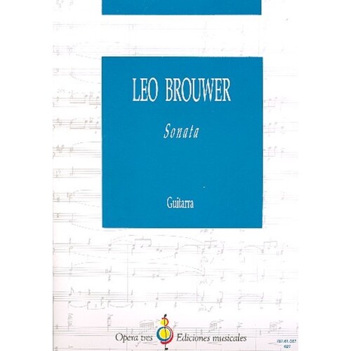 Brouwer - Sonata For Guitar Solo (Softcover Book)