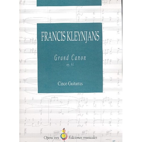 Grand Canyon Op 91 For 5 Guitars Score/Parts Book