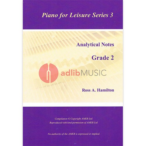 AMEB Analytical Notes PFL Series 3 Grade 2 by Ross Hamilton