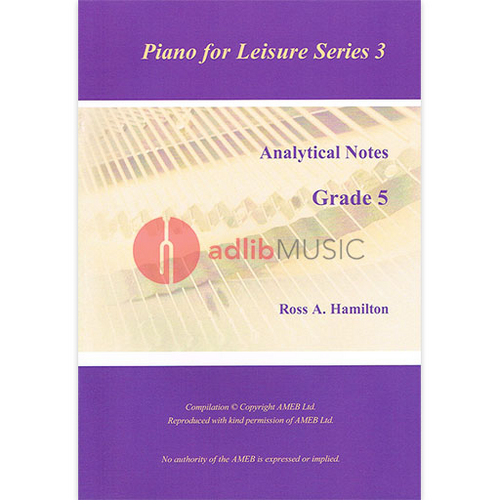 AMEB Analytical Notes PFL Series 3 Grade 5 by Ross Hamilton