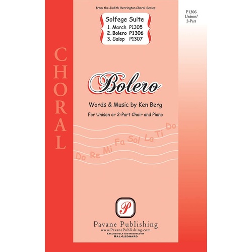 Bolero From Solfege Suite Unison / 2Pt Book