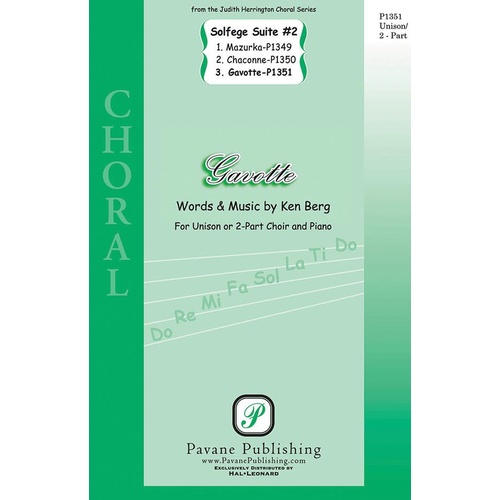 Gavotte Unison 2Pt Book