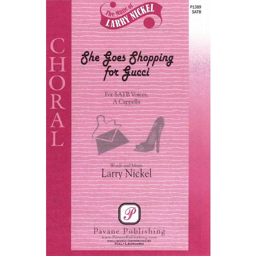 She Goes Shopping For Gucci SATB Book