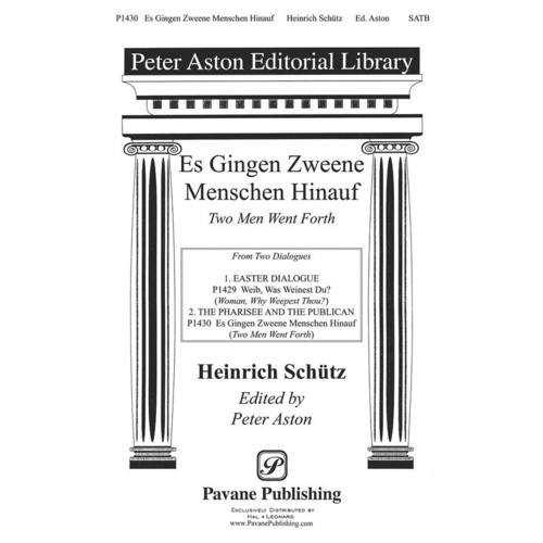 Es Gingen Zweene Menschen Hinauf SATB Book