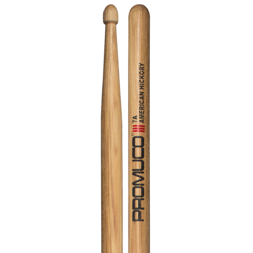 ProMuco 18017 American Hickory 7A Wood Tip Drumsticks