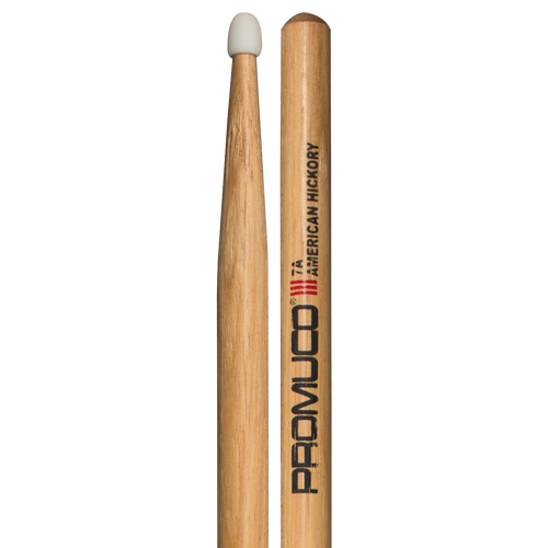 Promuco 1801N7A American Hickory 7A Drumsticks with Nylon Tip