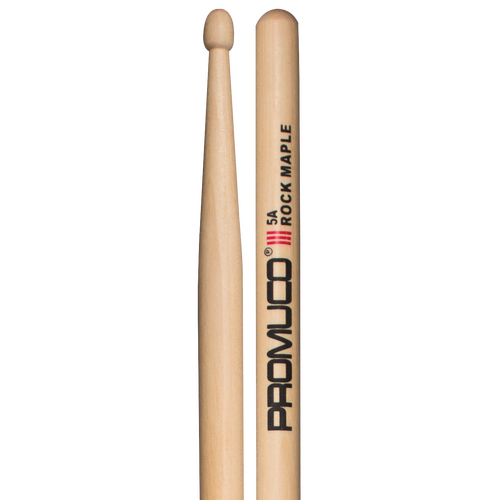 Promuco 18025A Rock Maple 5A Drumsticks with Wood Tip