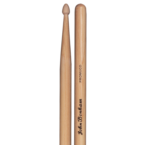 Promuco John Bonham Signature Drumsticks 19015JB - Premium Hickory, 41cm Length, 1.5cm Diameter, Wooden Tip