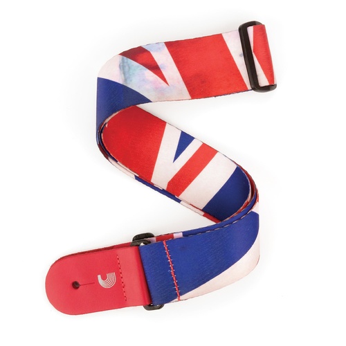 Distressed Union Jack Guitar Strap - by D'Addario