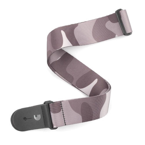 2 Inch Woven Guitar Strap, Camo - Black, by D'Addario