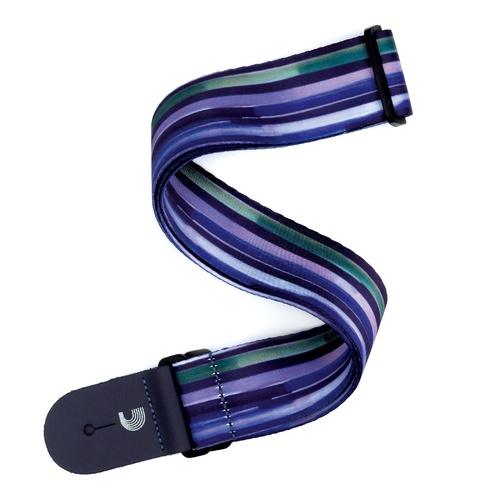 Polyester Guitar Strap, Latin Line Art, by D'Addario