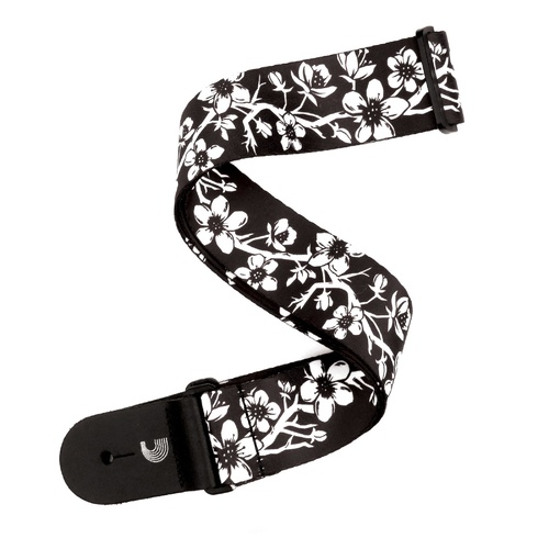 Polyester Guitar Strap, Blossom Tattoo Art, by D'Addario