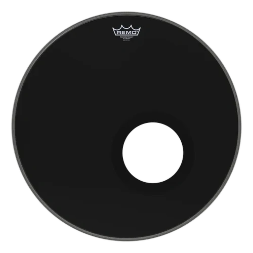 Remo Powerstroke 3 20 Inch Bass Drum Head with Black Dynamo Hole