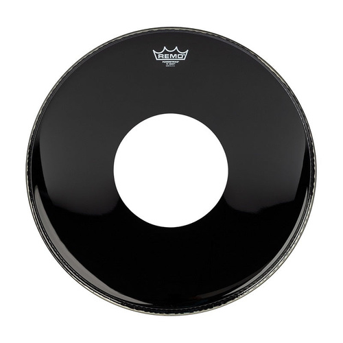 Remo Powerstroke 3 Ebony 22" Bass Drum Front Head with 10" Centre Hole (REM-P31022CH)