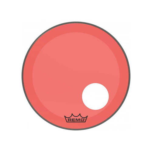 Remo P3-1320-CT-RDOH Powerstroke 3 Colortone Red - 20" w/ 5" hole