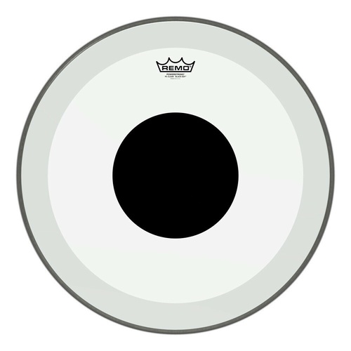 Remo 22" Clear Powerstroke 3 Black Dot Bass Drum Head