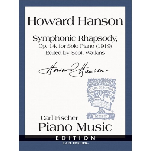 Hanson - Symphonic Rhapsody Op 14 Piano (Softcover Book)
