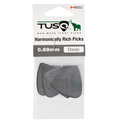 Graph Tech Bi-Angle 0.88MM Deep Tone Grey Guitar Picks - 4-Pack