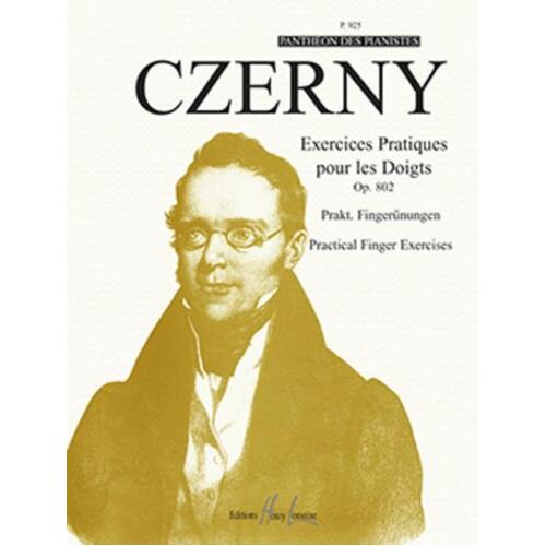 Czerny - Exercices Pratiques Op 802 Finger Excercises Softcover Book (Piano)