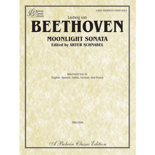 Sonata in C-sharp Minor No 14 Op 27 Moonlight Piano Sheet Music