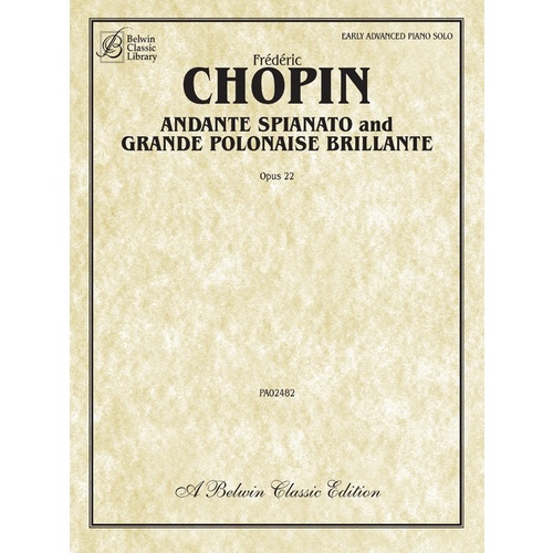 Andante Spianato Grande Polonaise Piano Sheet Music