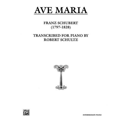 Ave Maria Piano Sheet Music