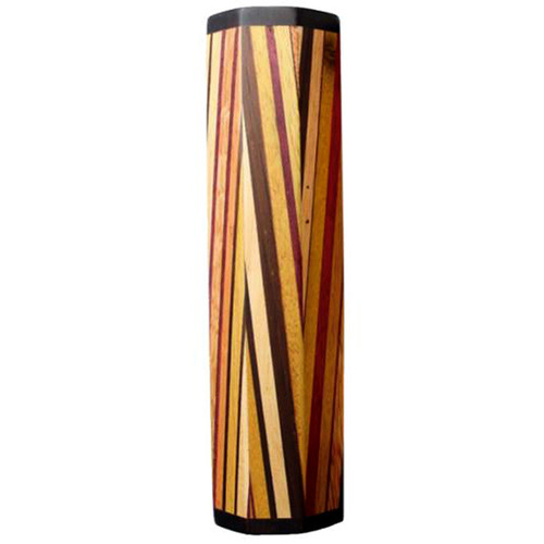 A Tempo Percussion Exotic Wooden Shaker in Kaleidescope Pattern
