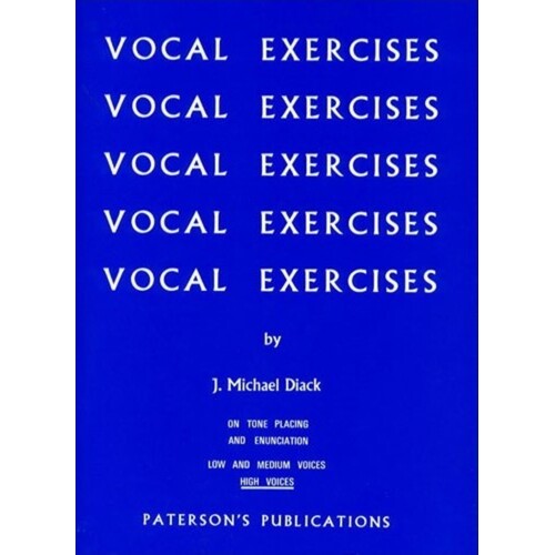 Diack - Vocal Exercises High Voice (Softcover Book)
